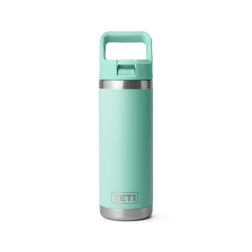 Yeti 18 oz Bottle with Colour Matched Straw Cap Seafoam