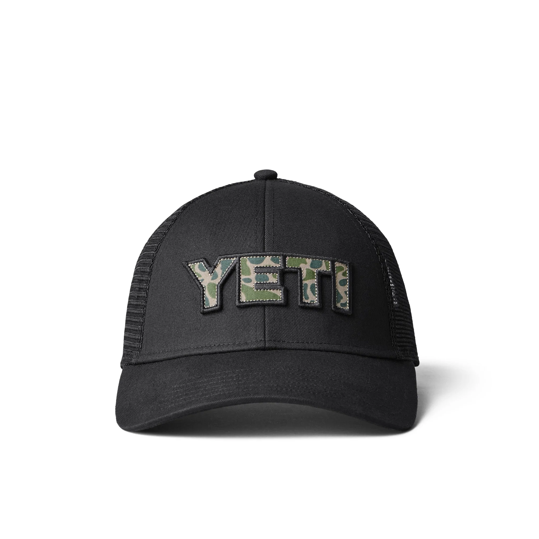 Yeti - Camo Logo Badge Trucker Hat - Black 1