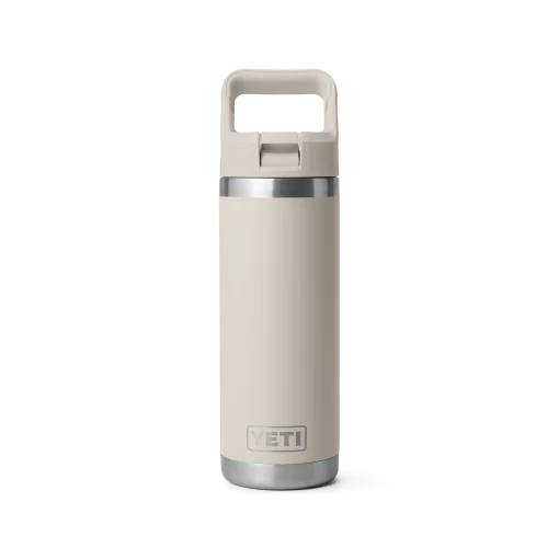 Yeti Rambler Bottle with straw cap 18 oz Cape Taupe