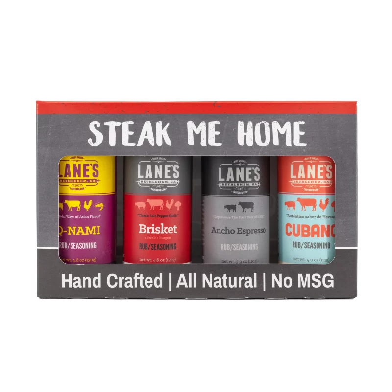Lane's BBQ - Steak Me Home - 4 Rub Gift Set