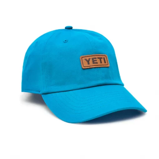 Yeti - Logo Leather Badge Hat - Aquifer Blue