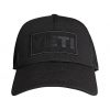 yeti patch trucker hat black