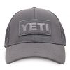yeti patch trucker hat gray